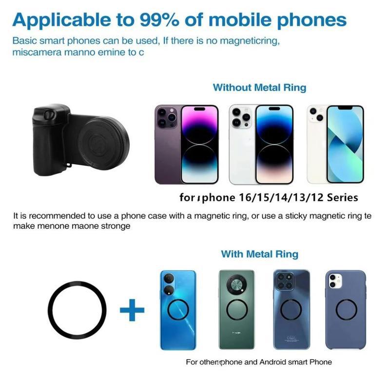 Bluetooth Remote With Magsafe Magnetic Attachment For Photography