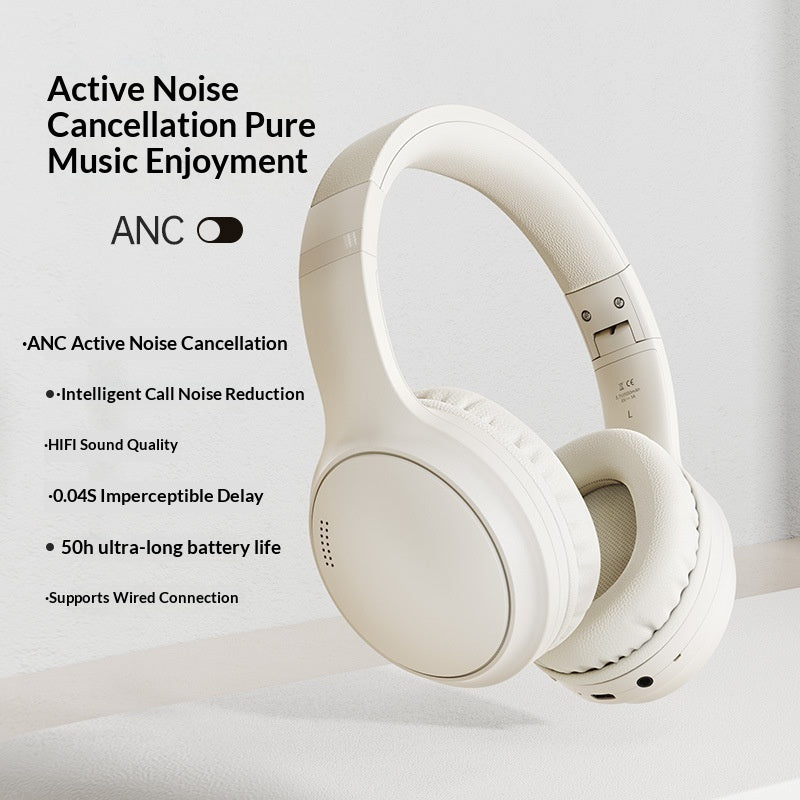 Noise-canceling Bluetooth Over-ear Headphones
