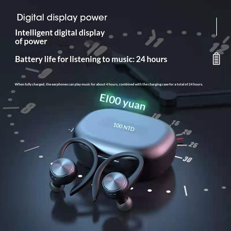 R200 TWS Wireless Sports Bluetooth Earbuds With Digital Display