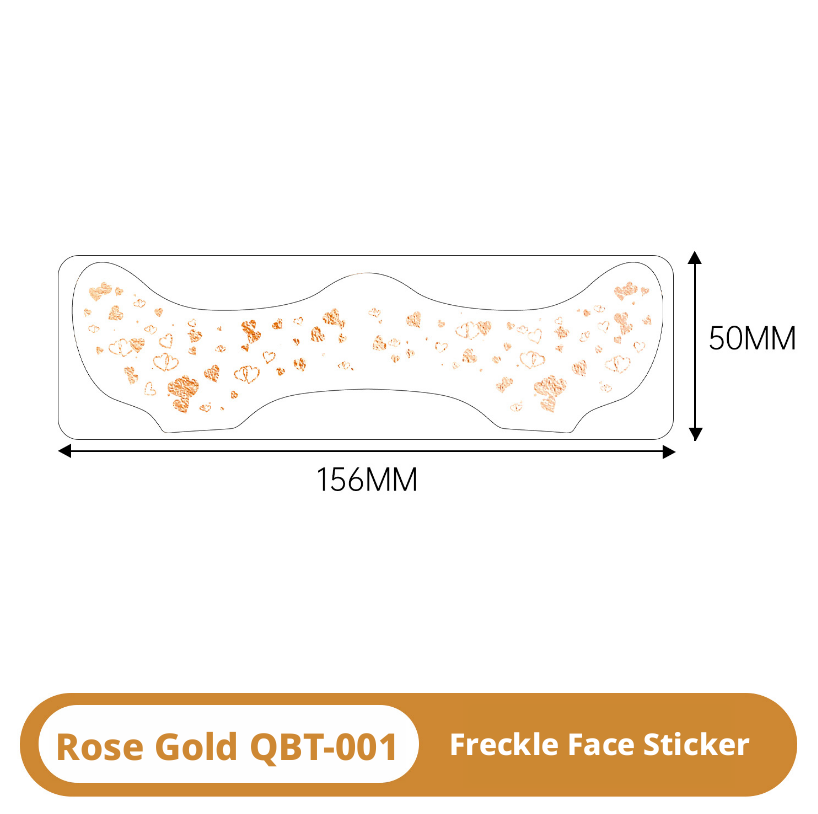 Beautiful girl tattoo sticker-flower style-gold-paper-1 sheet