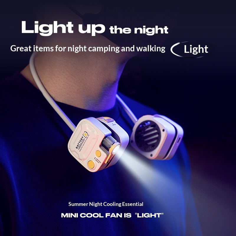 Outdoor Neck-Hanging Portable Bladeless Silent Mini Fan