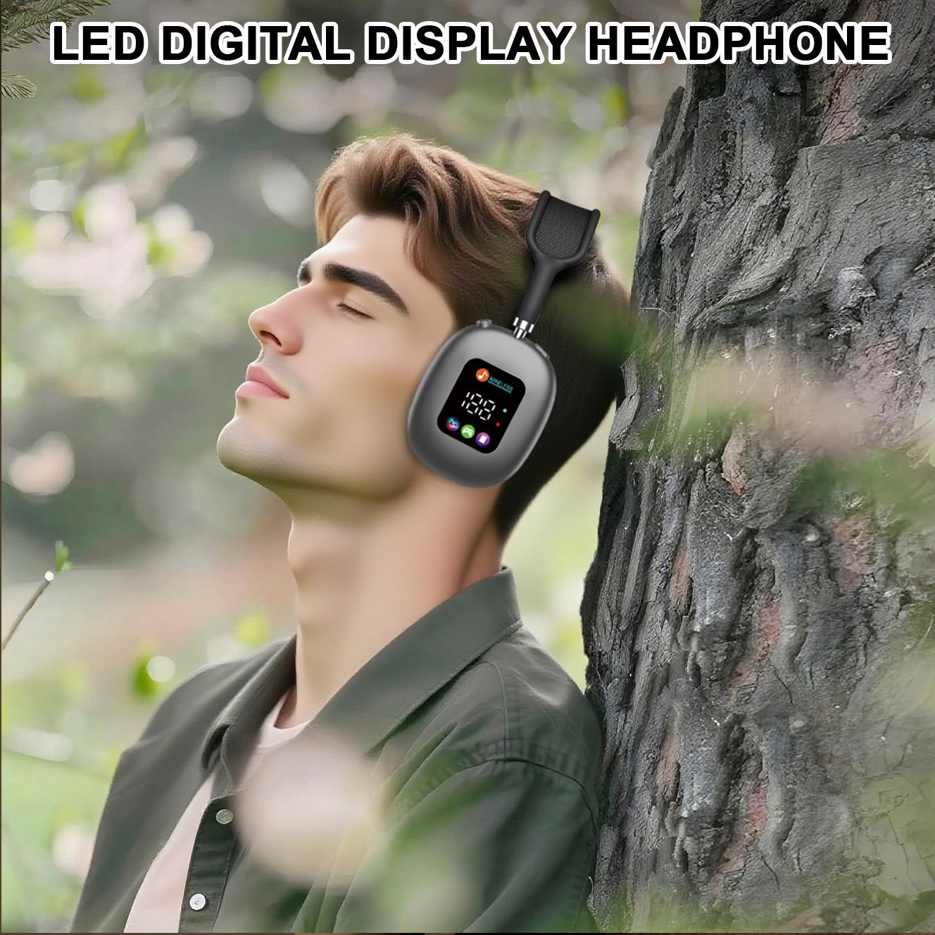 MAX600 Private-Model New Wireless Bluetooth Headset With Digital Display Screen