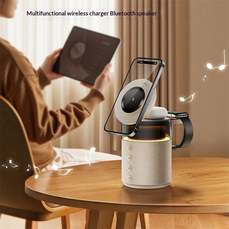 Wireless Phone Charger For Boys And Girls Multifunctional Bluetooth Speaker As A Valentines Day Or Birthday Gift