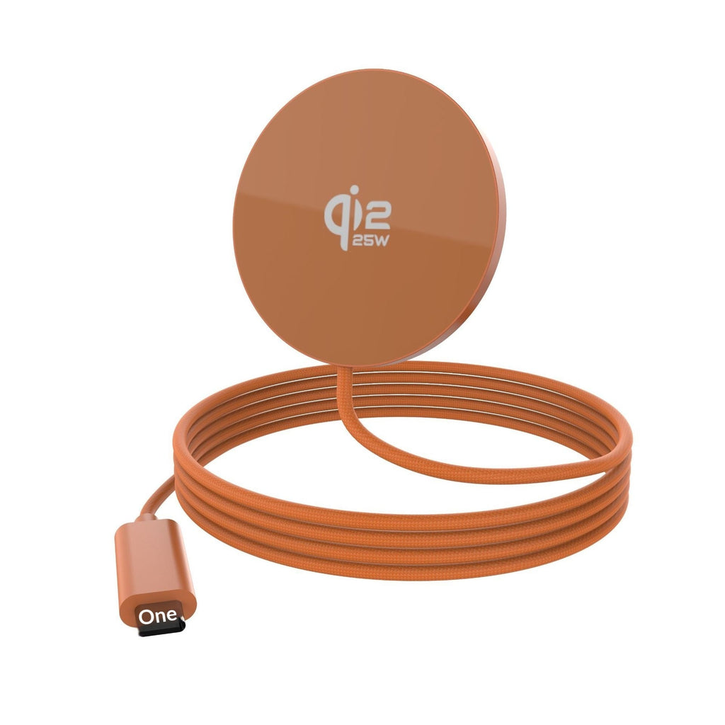 Portable Magnetic Wireless Charger With Cable For Phones
