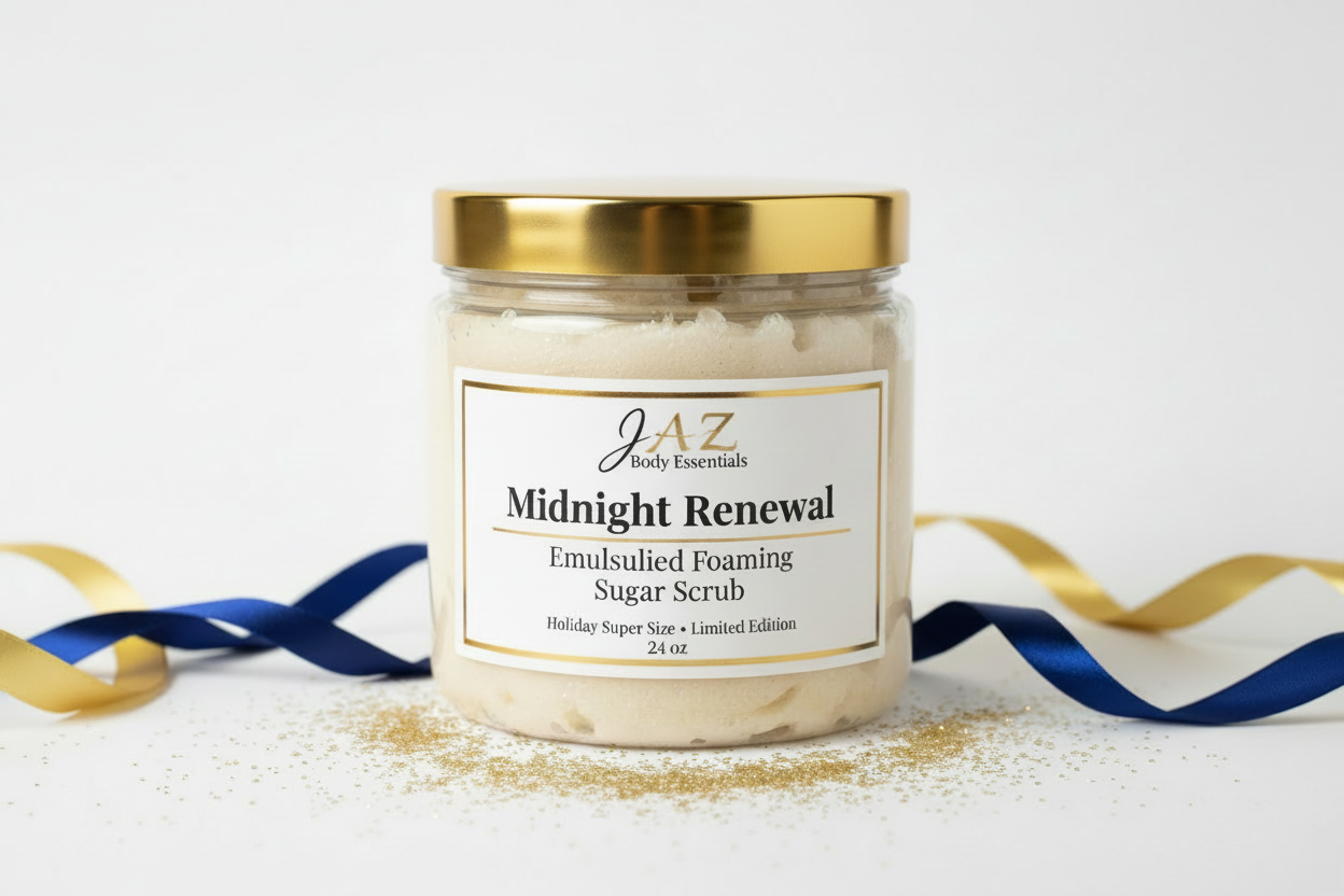 Midnight Renewal Emulsified Foaming Sugar Scrub – Holiday Super Size (24 oz)
