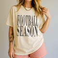 Distressed Football Season Tee Shirt