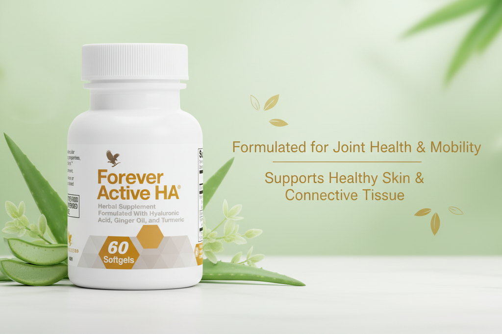 Forever Active HA®. This advanced blend of joint-supporting ingredients like the beneficial ginger and turmeric is a great supplement to help keep you moving60 softgels