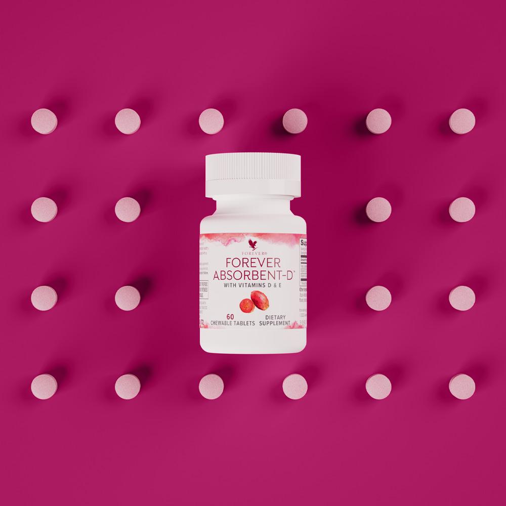 forever living vitamin D Delicious flavor chewable Very effective Sweet prickly pear flavor derived from natural Ingredients