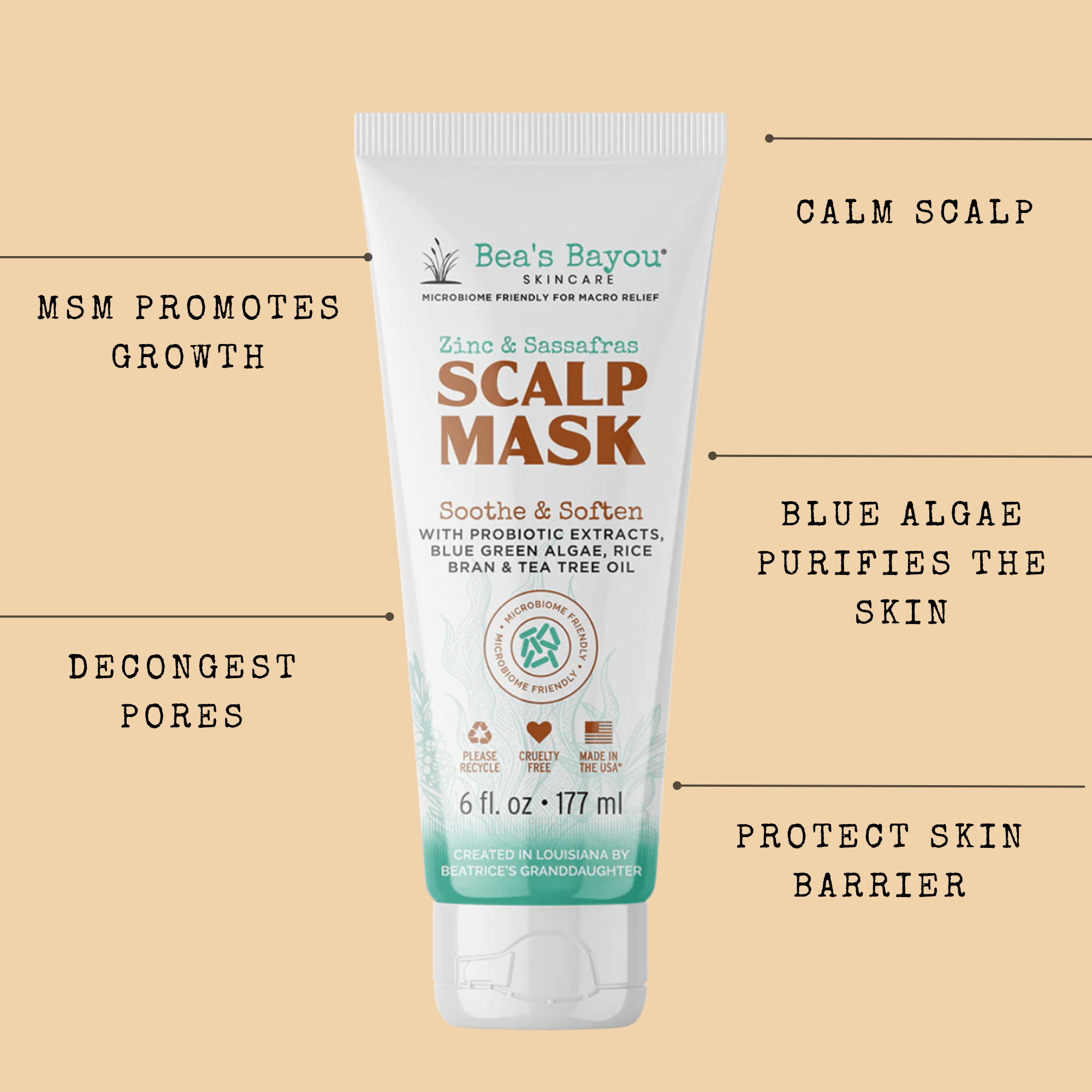 YeastDefense®️ Calming Zinc & Algae Scalp Mask