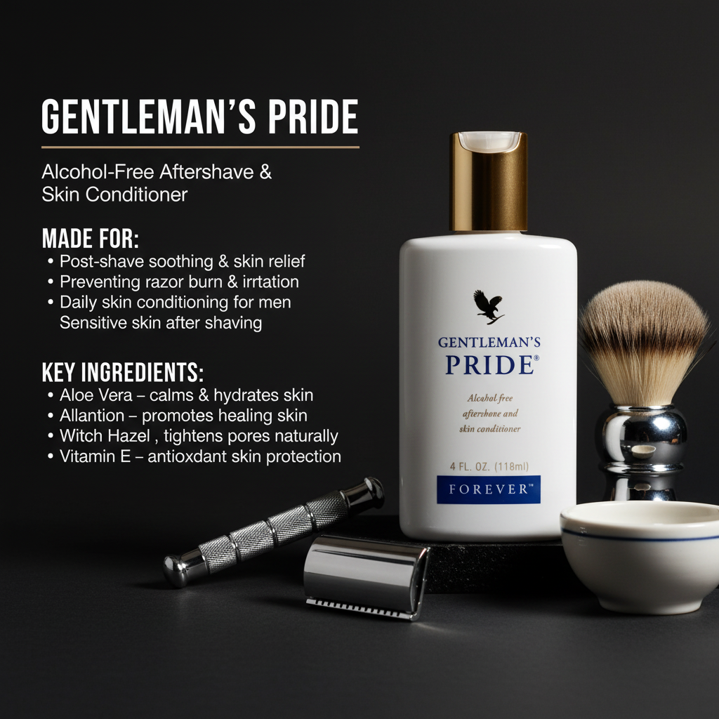 This aloe powered aftershave is a super hydrating moisturizer for your face and neck. It's also alcohol-free and features an exclusive blend of ingredients that provides a cooling sensation with a clean and classically sophisticated masculine scent