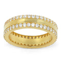Macey Eternity Ring in Gold - Double the Shine x Infinity