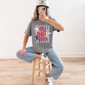 Hey Batta Batta Retro Baseball Graphic Tee