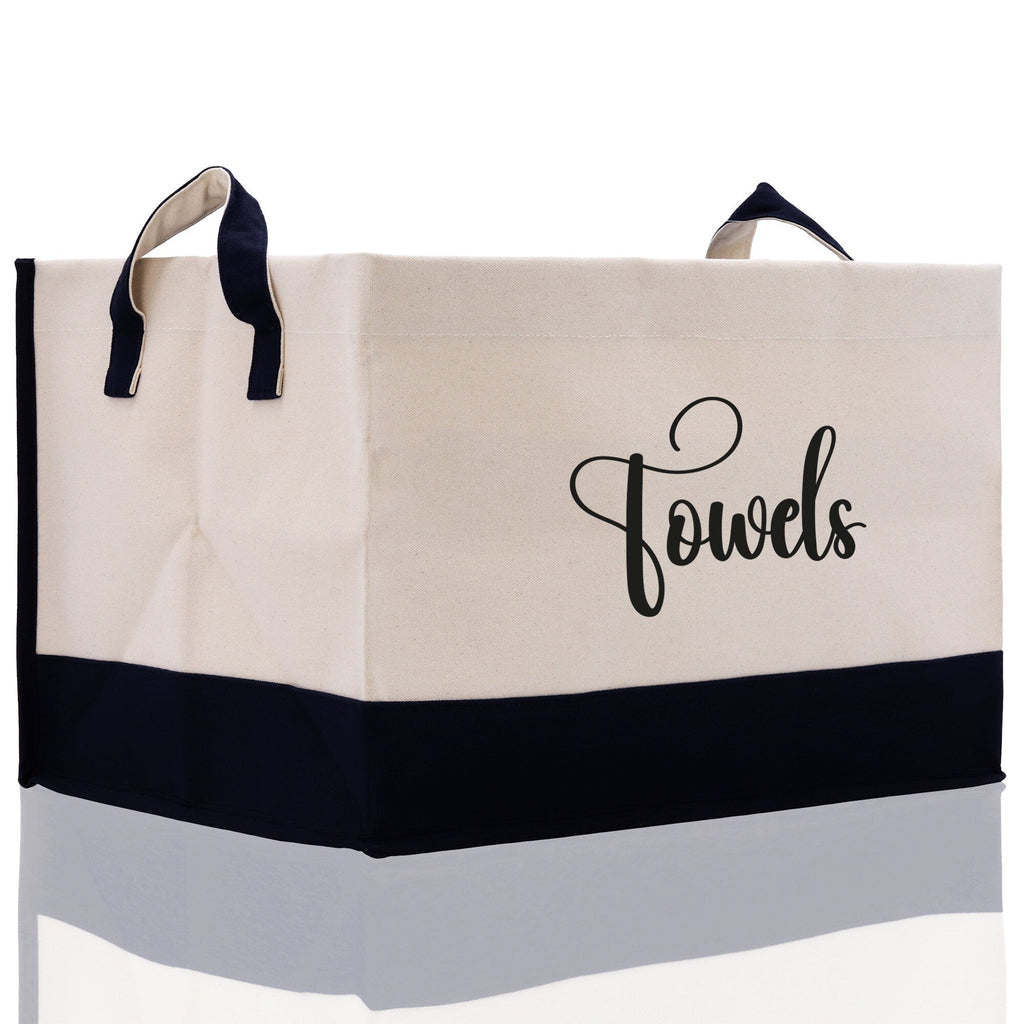 Personalized Canvas Storage Tote Bag Nursery Storage Towel Storage Kids Toy Storage Cloth Storage Storage Bin Storage Tubs Mudroom Storage