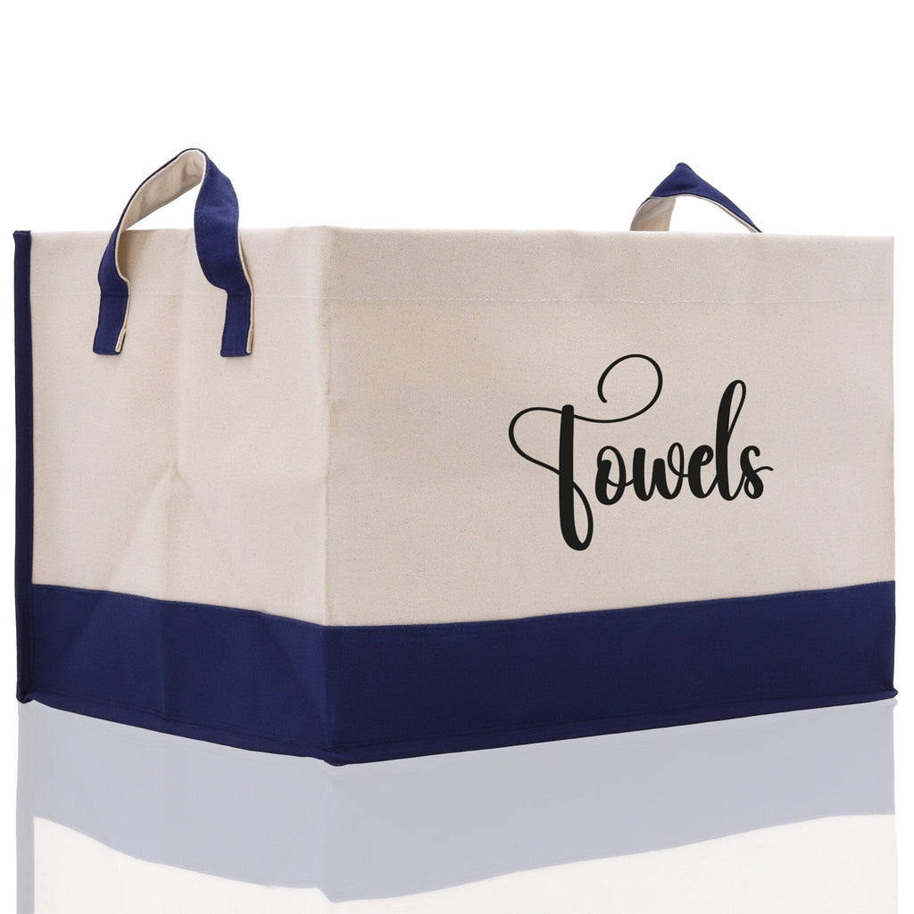 Personalized Canvas Storage Tote Bag Nursery Storage Towel Storage Kids Toy Storage Cloth Storage Storage Bin Storage Tubs Mudroom Storage