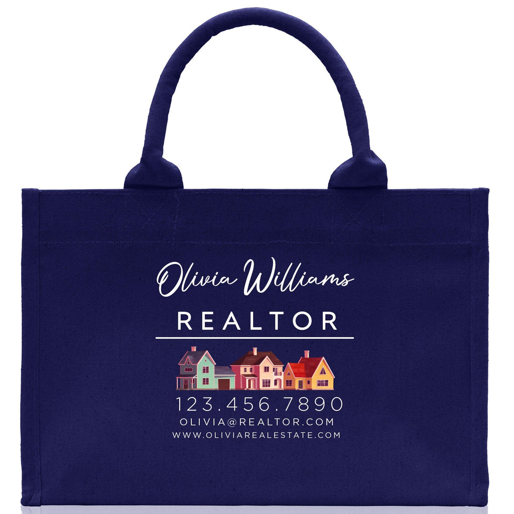 Realtor Tote Bag Personalized Business Tote Bag Custom Real Estate Agent Gift Bulk Business Logo Realtor Swag Real Estate Tote Bag