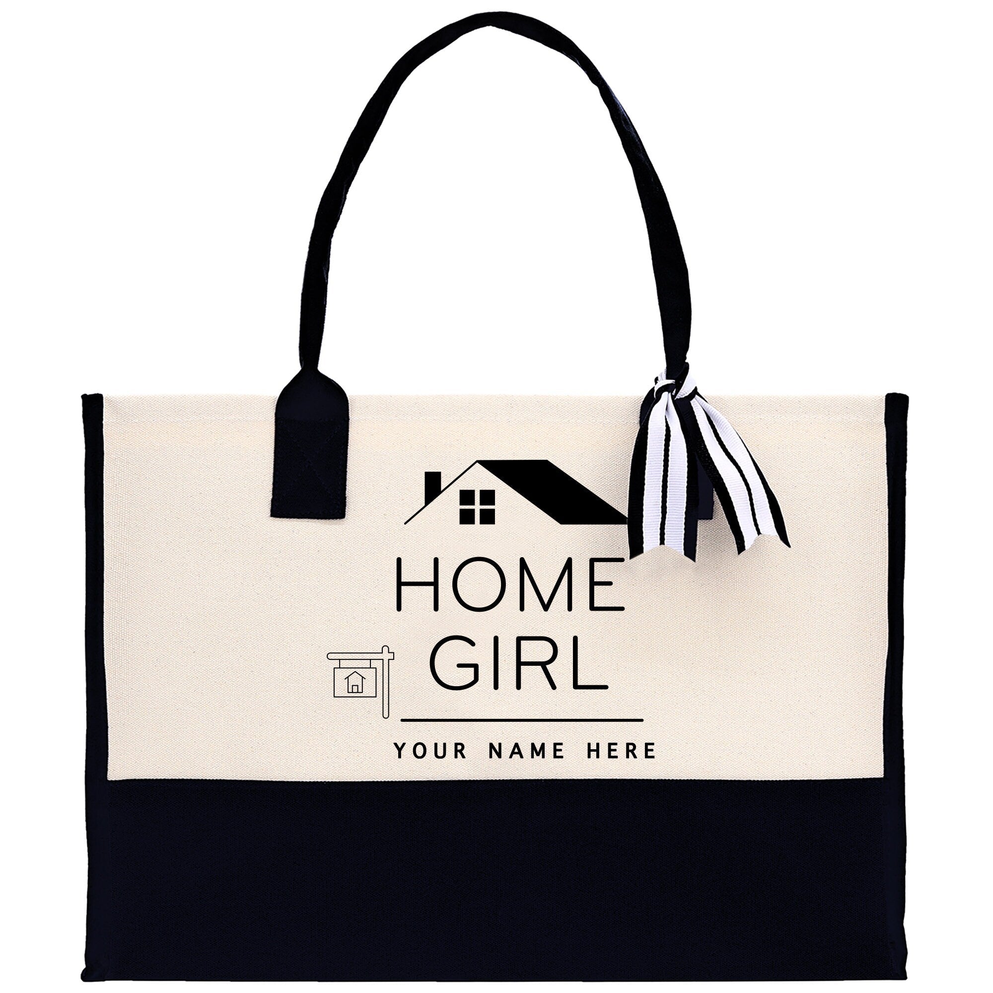Realtor Tote Bag Personalized Business Tote Bag Custom Real Estate Agent Gift Bulk Business Logo Realtor Swag Real Estate Tote Bag