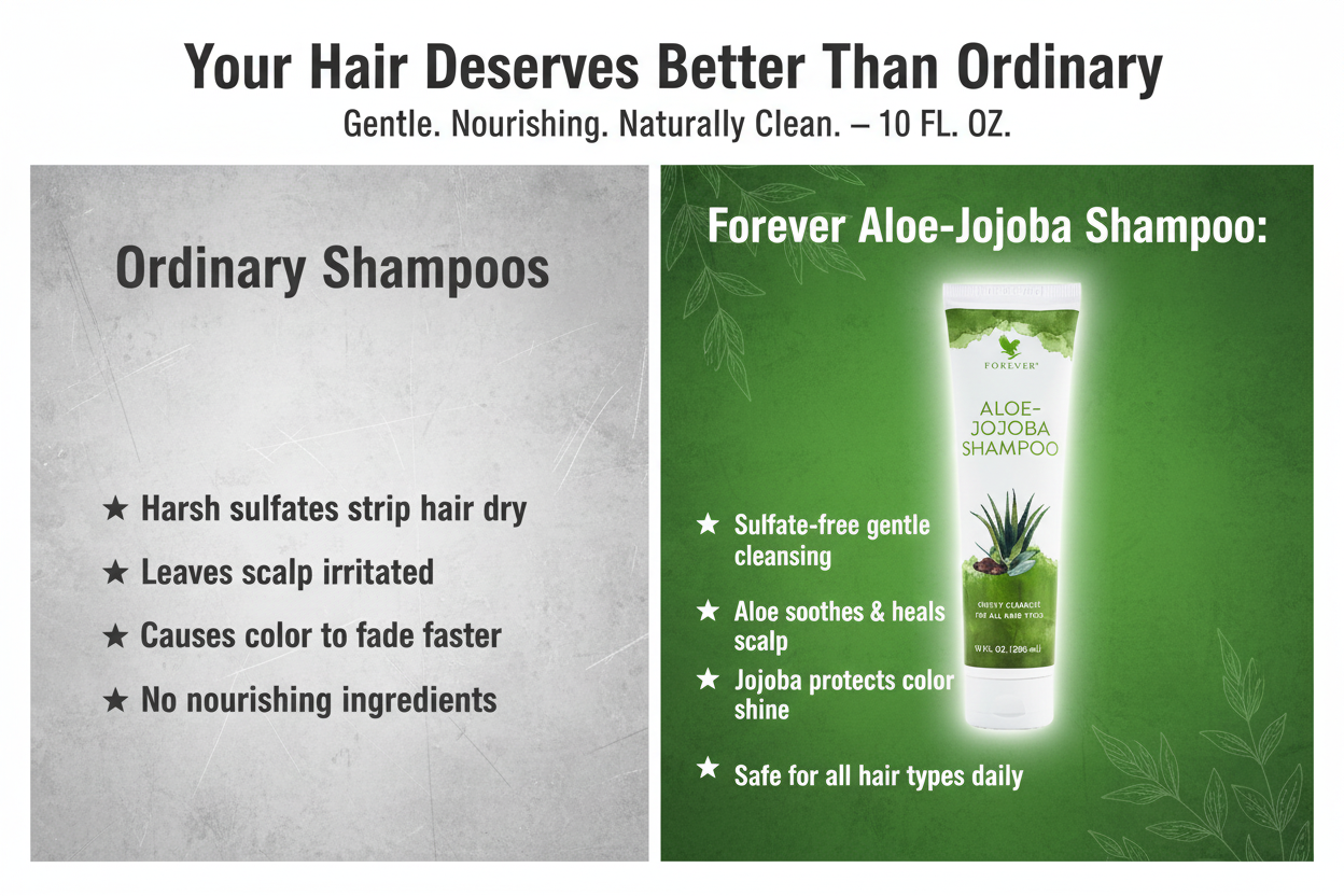 Forever™ Aloe-Jojoba Shampoo | Gentle Daily Shampoo for All Hair Types