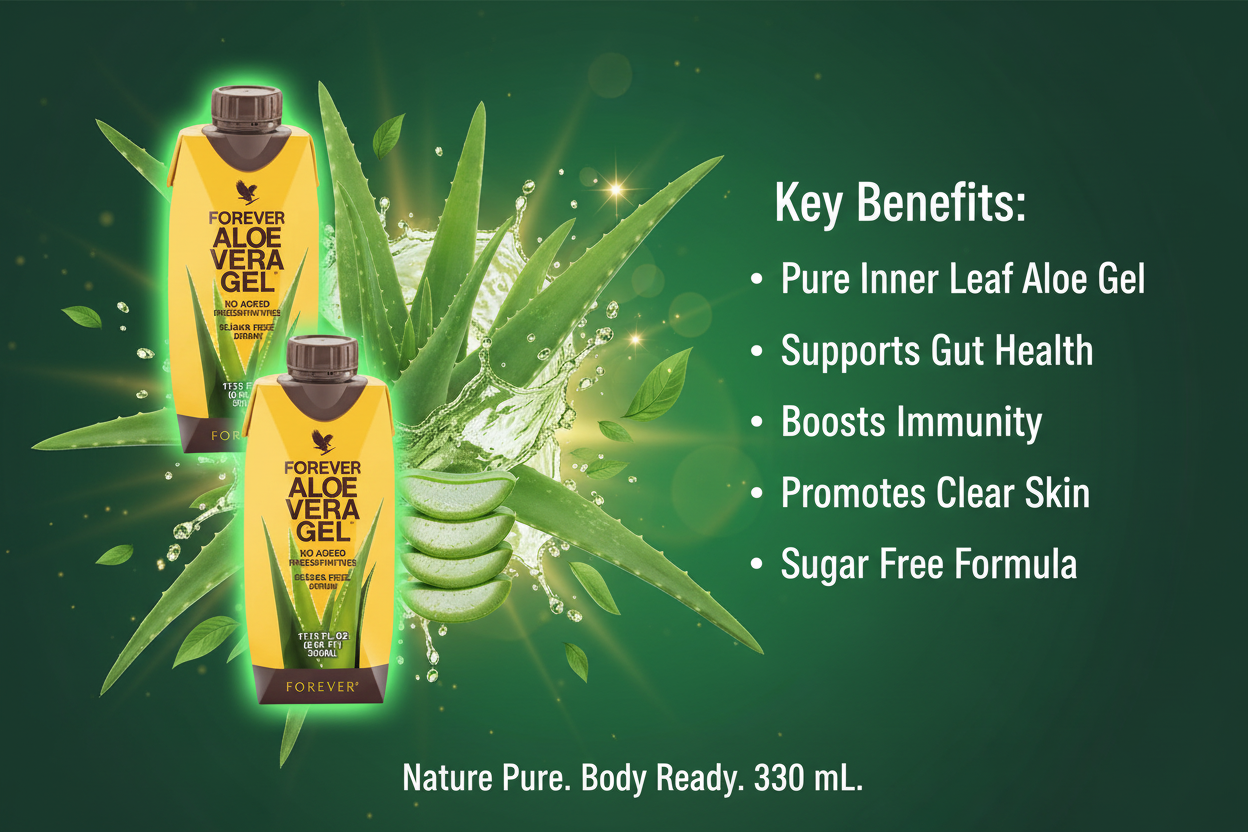 Forever™ Aloe Vera Gel Minis | Pure Aloe Vera Gel Drink — 12 Pack