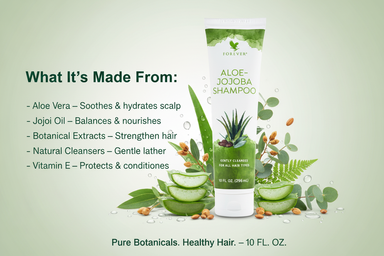 Forever™ Aloe-Jojoba Shampoo | Gentle Daily Shampoo for All Hair Types