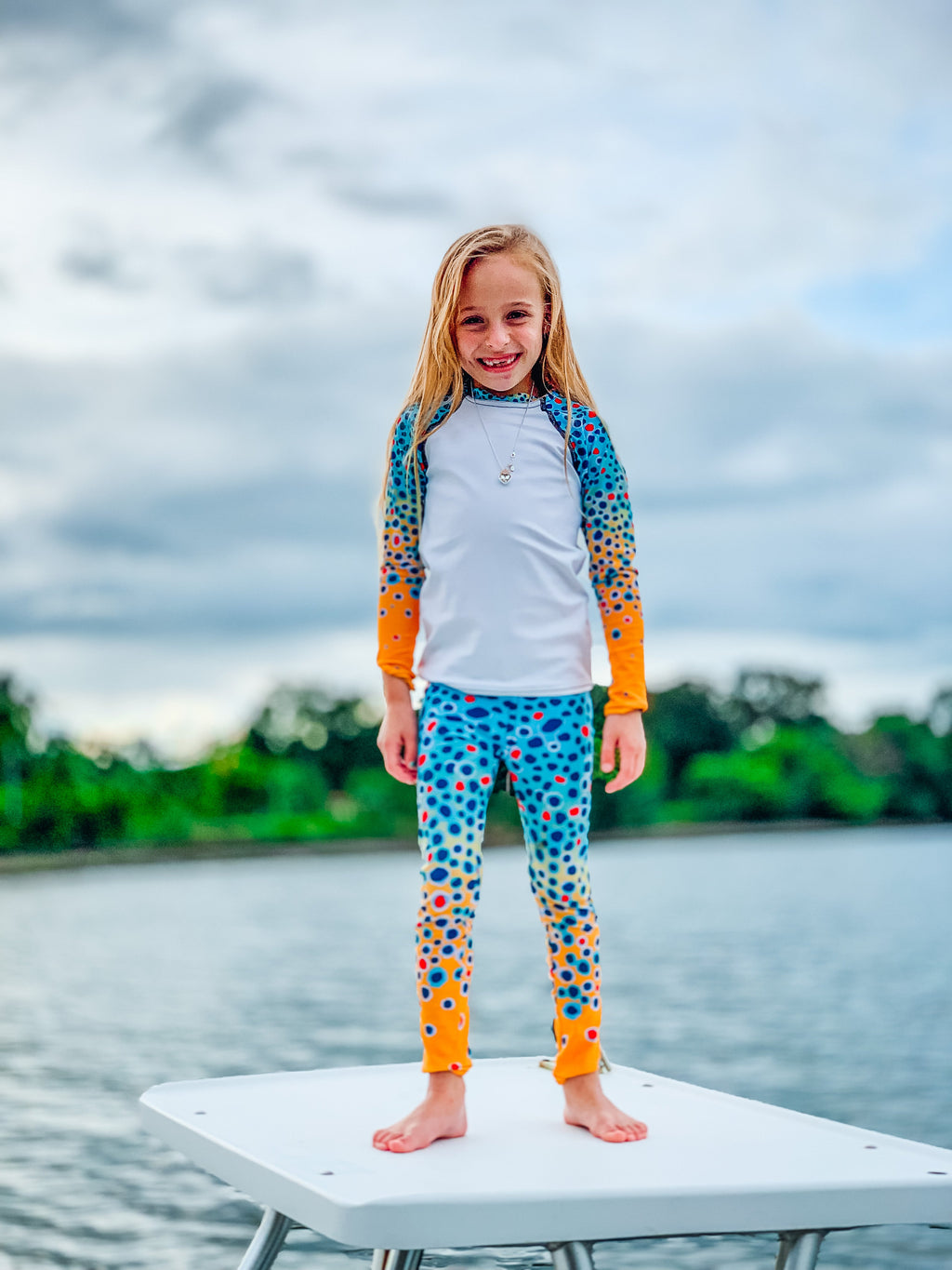 Kid Brown Trout Fishing Shirt (Sizes 2T-7)