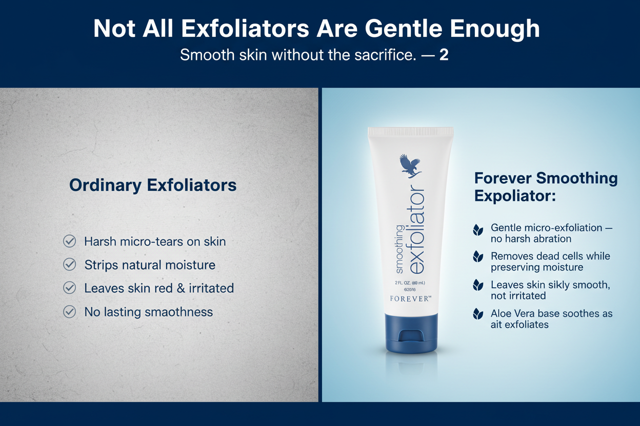 Forever™ Smoothing Exfoliator | Gentle Aloe-Based Face Scrub
