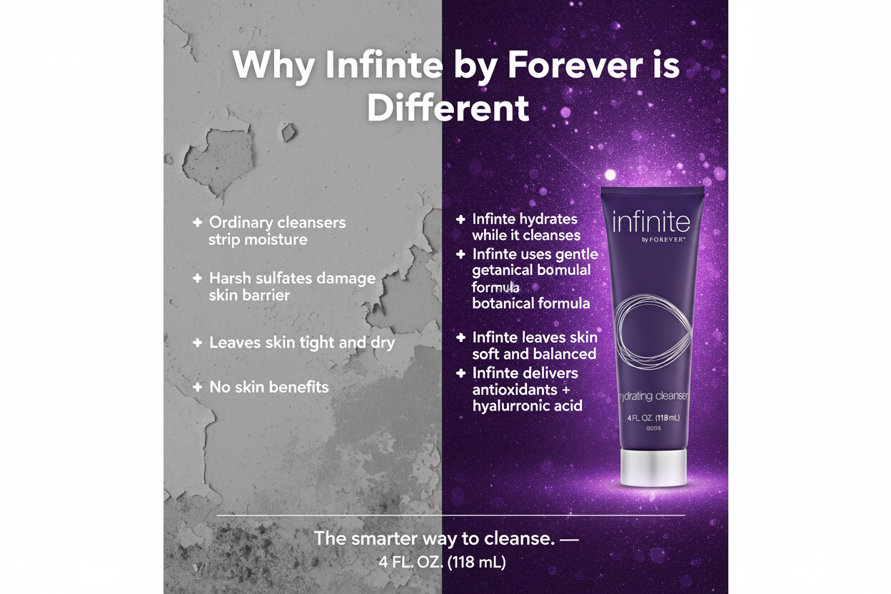 Infinite by Forever™ Hydrating Cleanser | Aloe-Infused Daily Face Wash