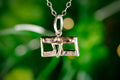 Israeli Flag Necklace in Sterling Silver