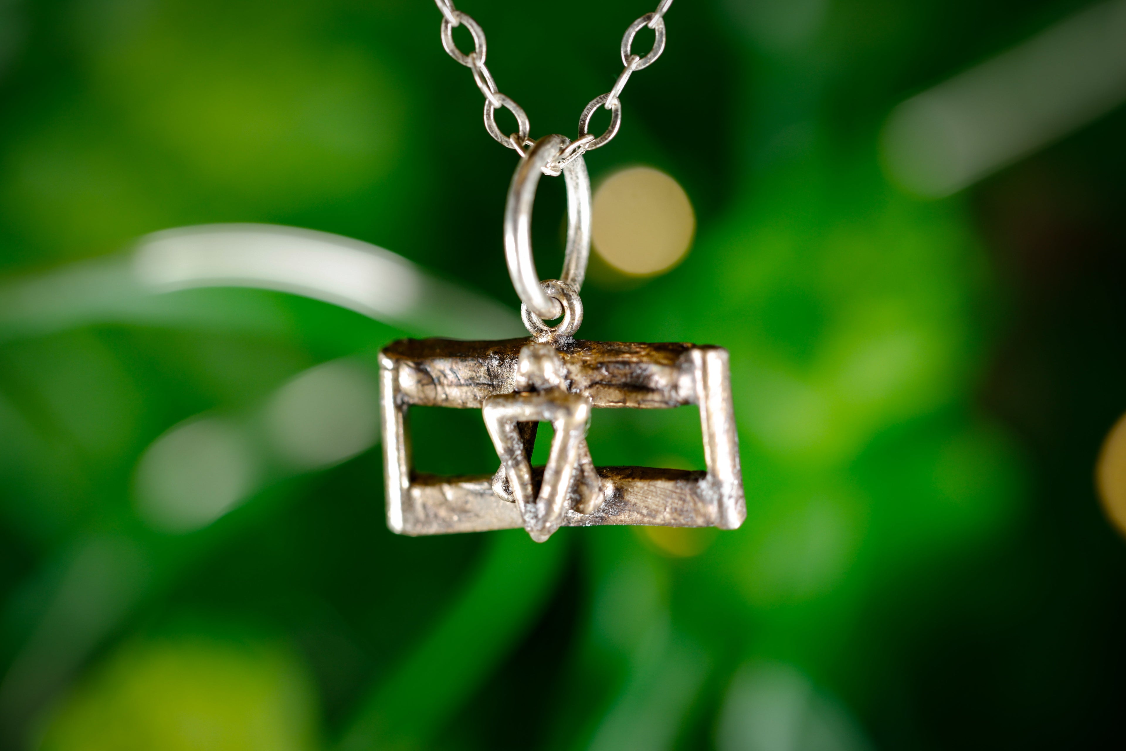 Israeli Flag Necklace in Sterling Silver