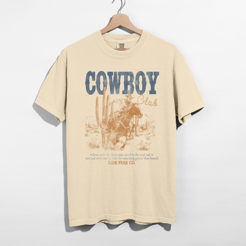 Cowboy Club Graphic Tee – Western Cowboy Shirt