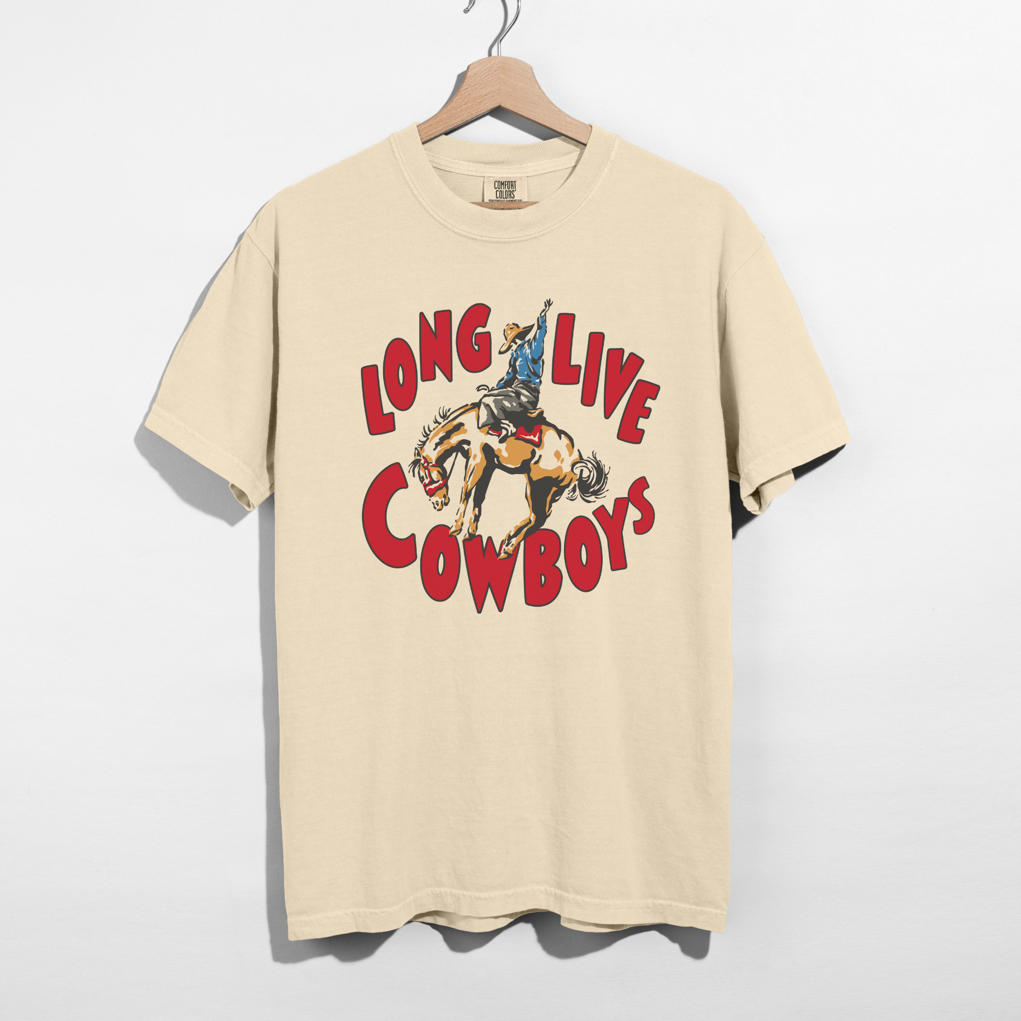 Long Live Cowboys Graphic Tee – Vintage Rodeo Western Shirt