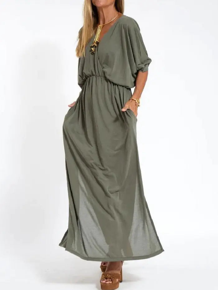 V-Neck Maxi Dress