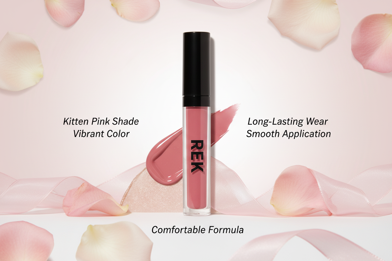 Kitten Pink | Liquid Lipstick | REK Cosmetics