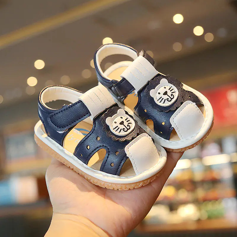 Genuine Leather Baby Girls Summer Beach Sandals