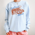 Portland Maine Lobster Crewneck Sweatshirt | Coastal Graphic Pullover