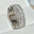 Gold Encrusted Zircon Ring Decoration