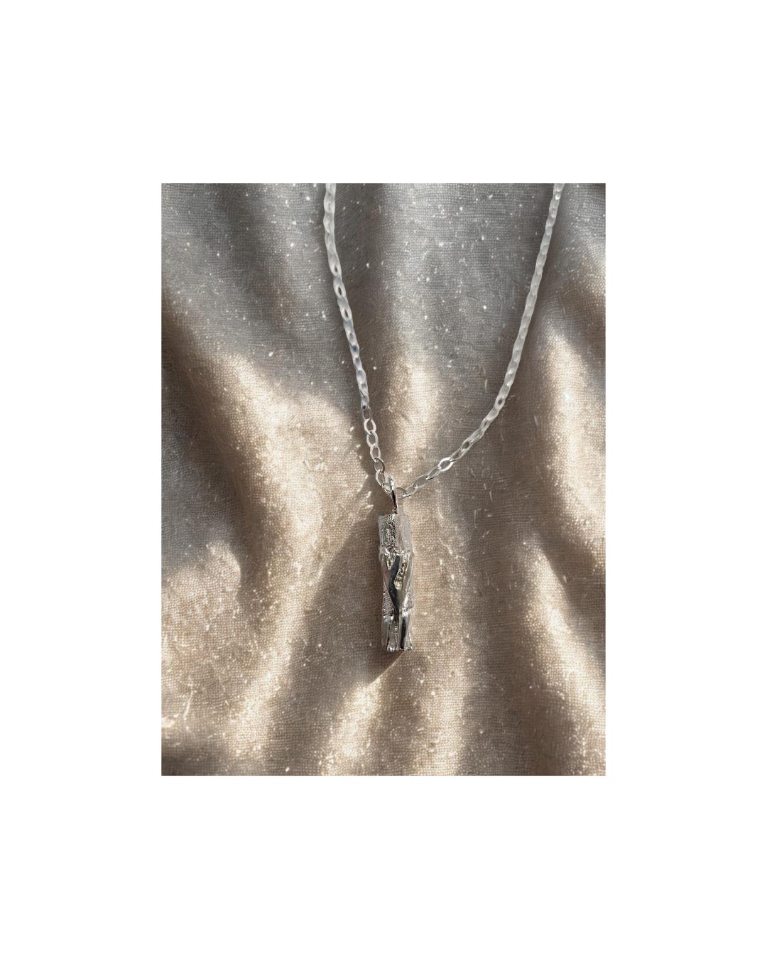 Sterling Silver Mezuzah Necklace — Tree of Tradition