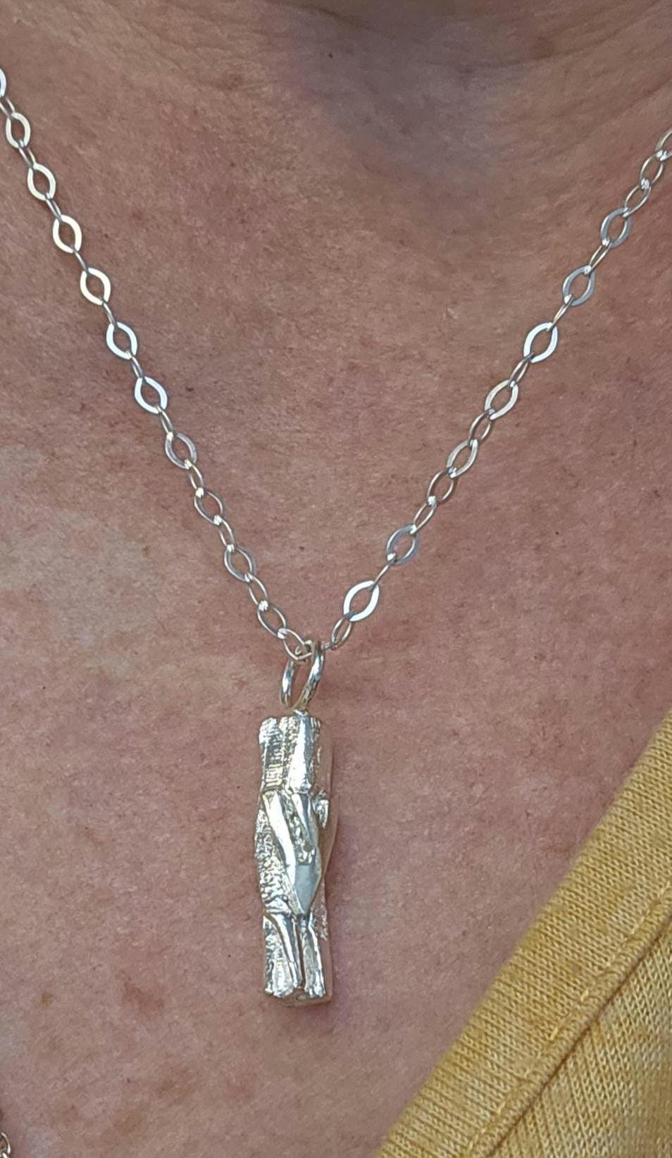Sterling Silver Mezuzah Necklace — Tree of Tradition