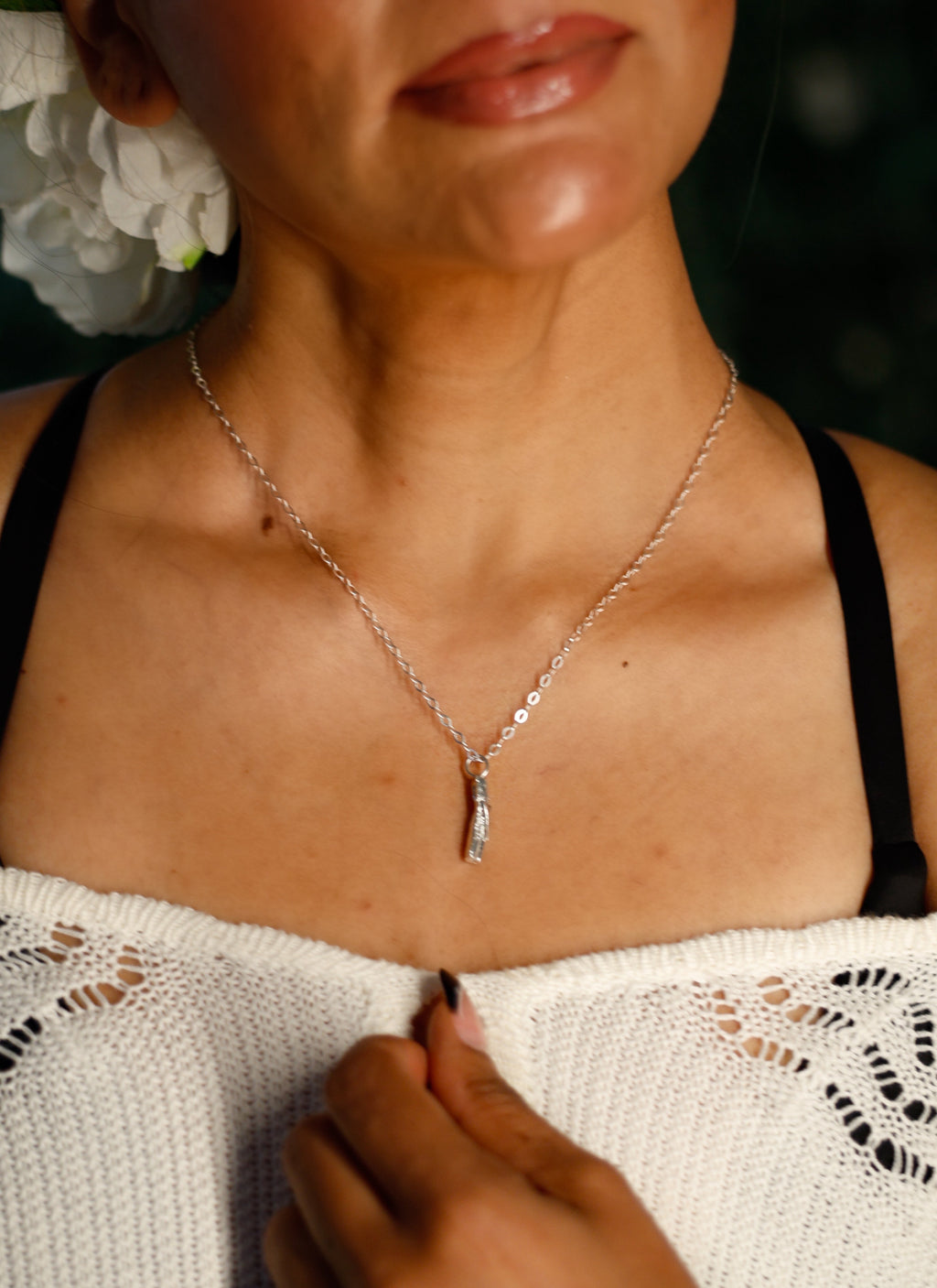 Sterling Silver Mezuzah Necklace — Tree of Tradition