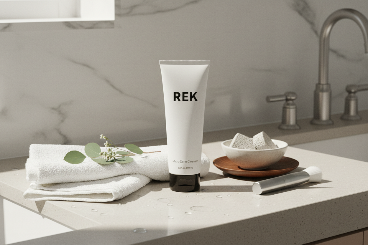 Micro-Derm Cleanser – Exfoliating & Renewing | REK Cosmetics