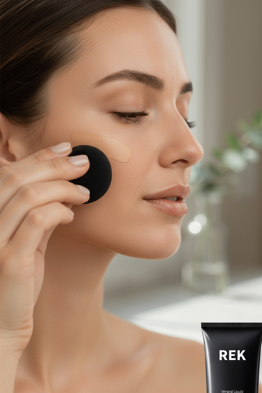 Mineral Liquid Powder Foundation with SPF 15 | REK Cosmetics — Multiple Shades