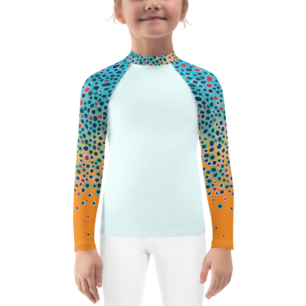 Kid Brown Trout Fishing Shirt (Sizes 2T-7)