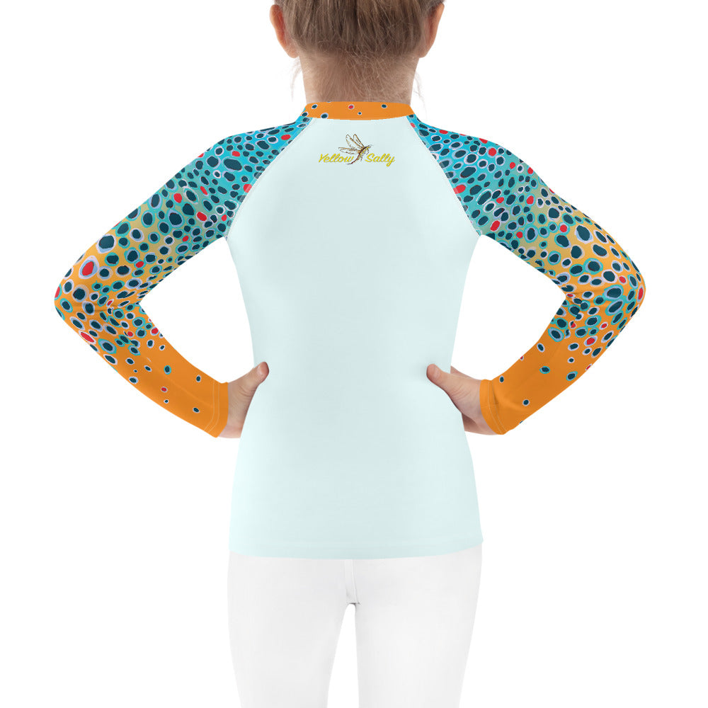 Kid Brown Trout Fishing Shirt (Sizes 2T-7)