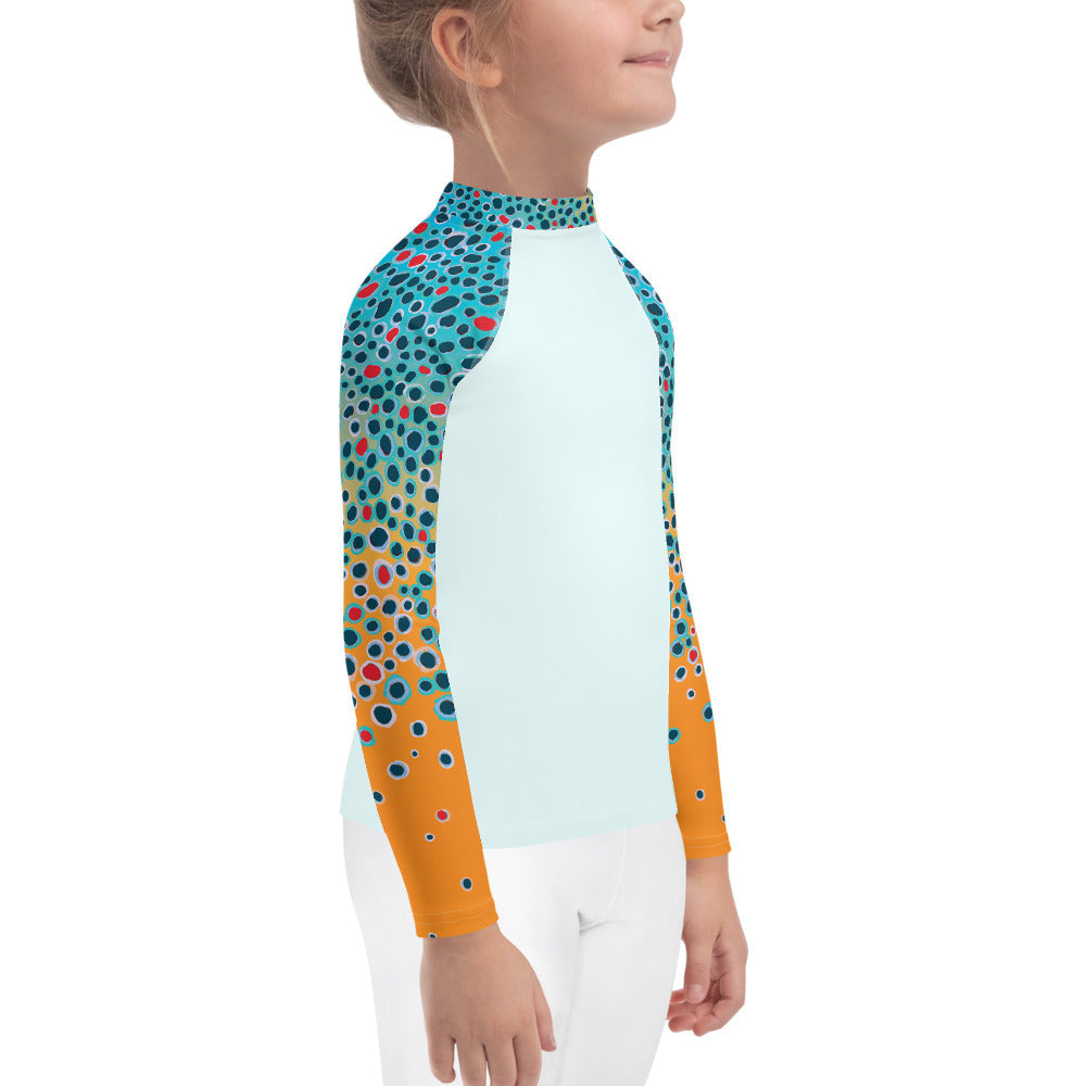 Kid Brown Trout Fishing Shirt (Sizes 2T-7)