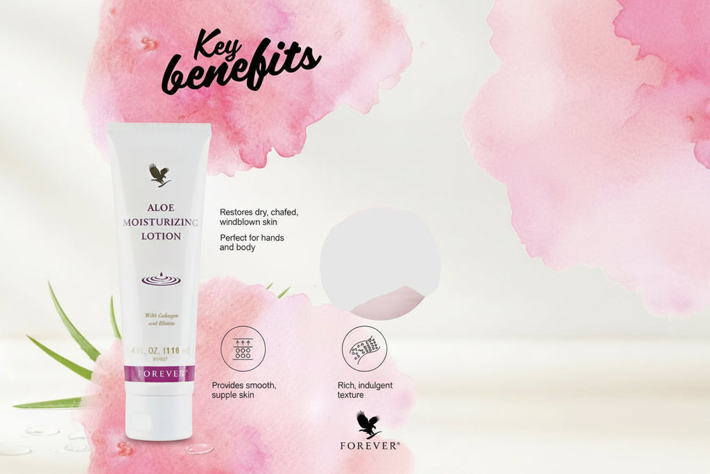Forever Aloe Moisturizing Lotion - Natural Hydrating Body & Face Cream