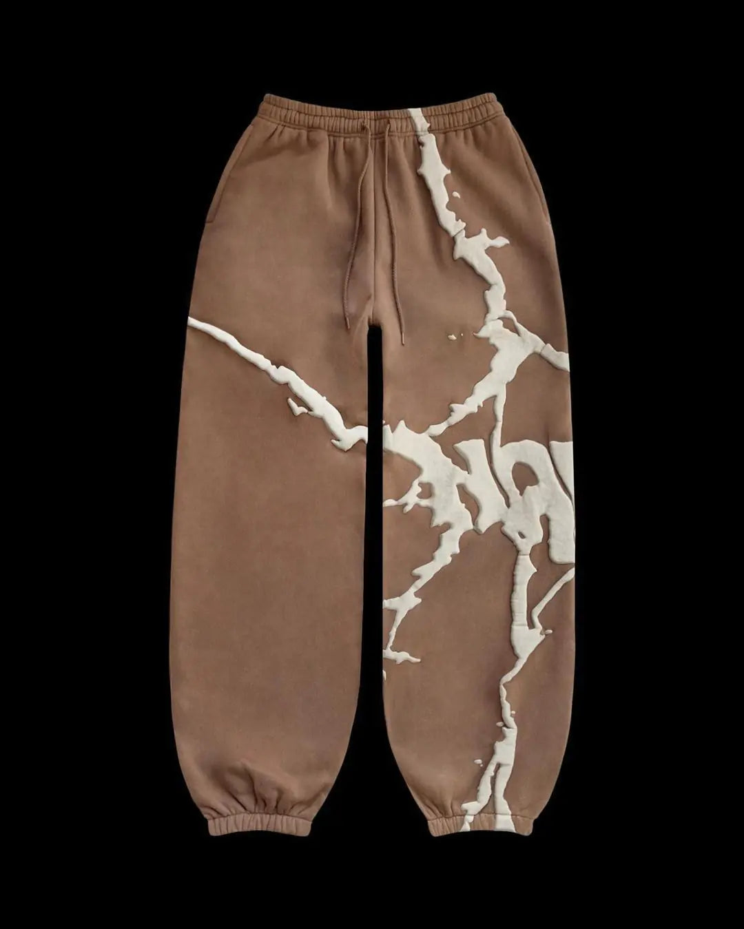 Plus Size Hooded Sweatshirt Set with Foam Print (3 Colors)