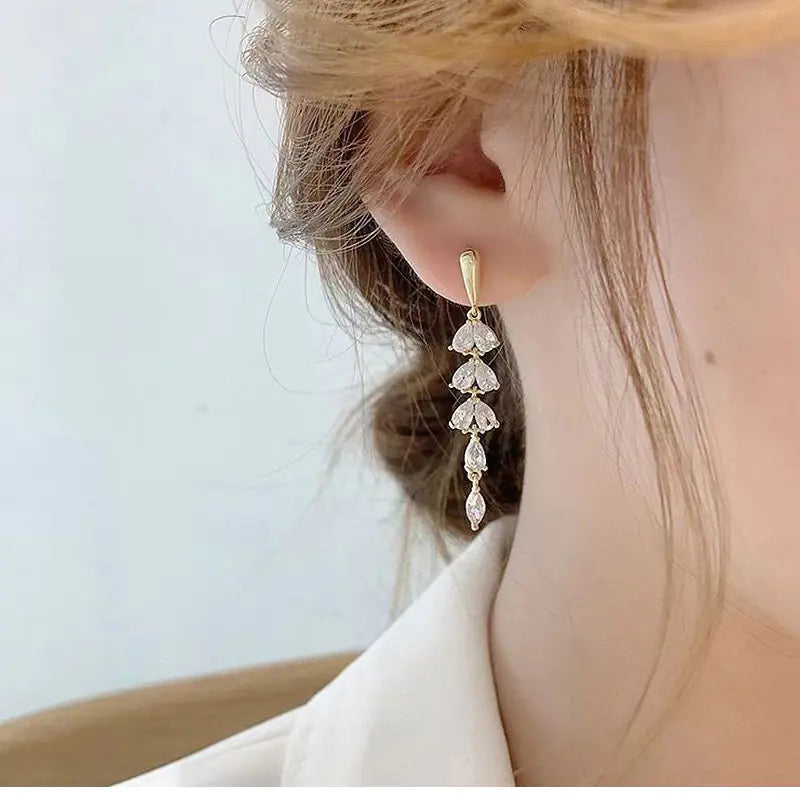 Korean Style 925 Silver Wheat Ear Studs