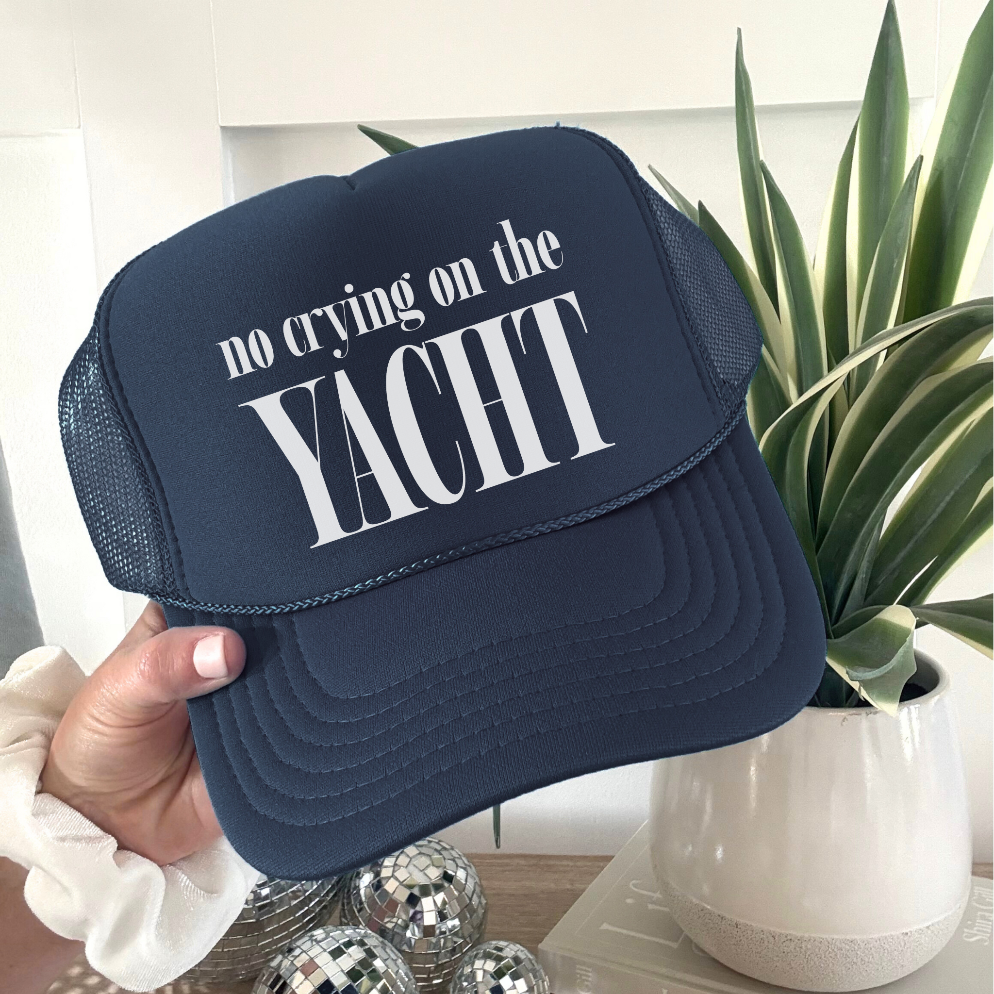 No Crying on the Yacht Trucker Hat