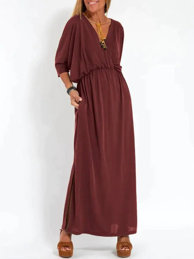 V-Neck Maxi Dress