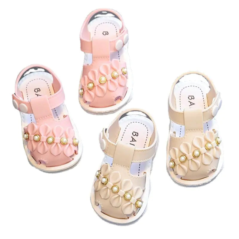 Genuine Leather Summer Sandals for Baby Girls