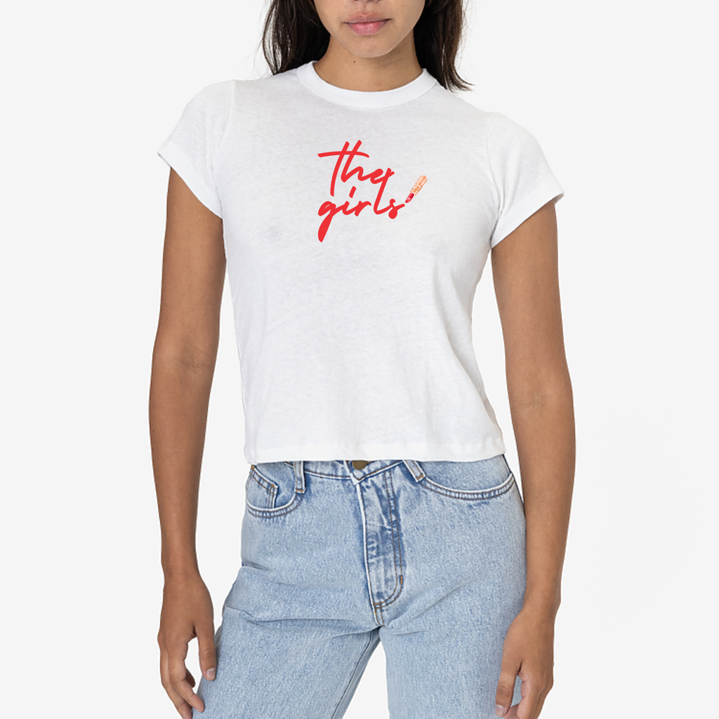 The Girls Crop Tee – Bachelorette Party & Bridal Crew Shirt